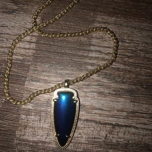 Kendra Scott Shaylee Necklace in Black Iridescent